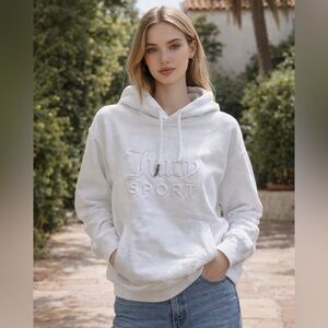 Juicy White Hoodie for Women Small